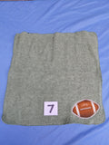 Sage Green Football Embellished Washcloth