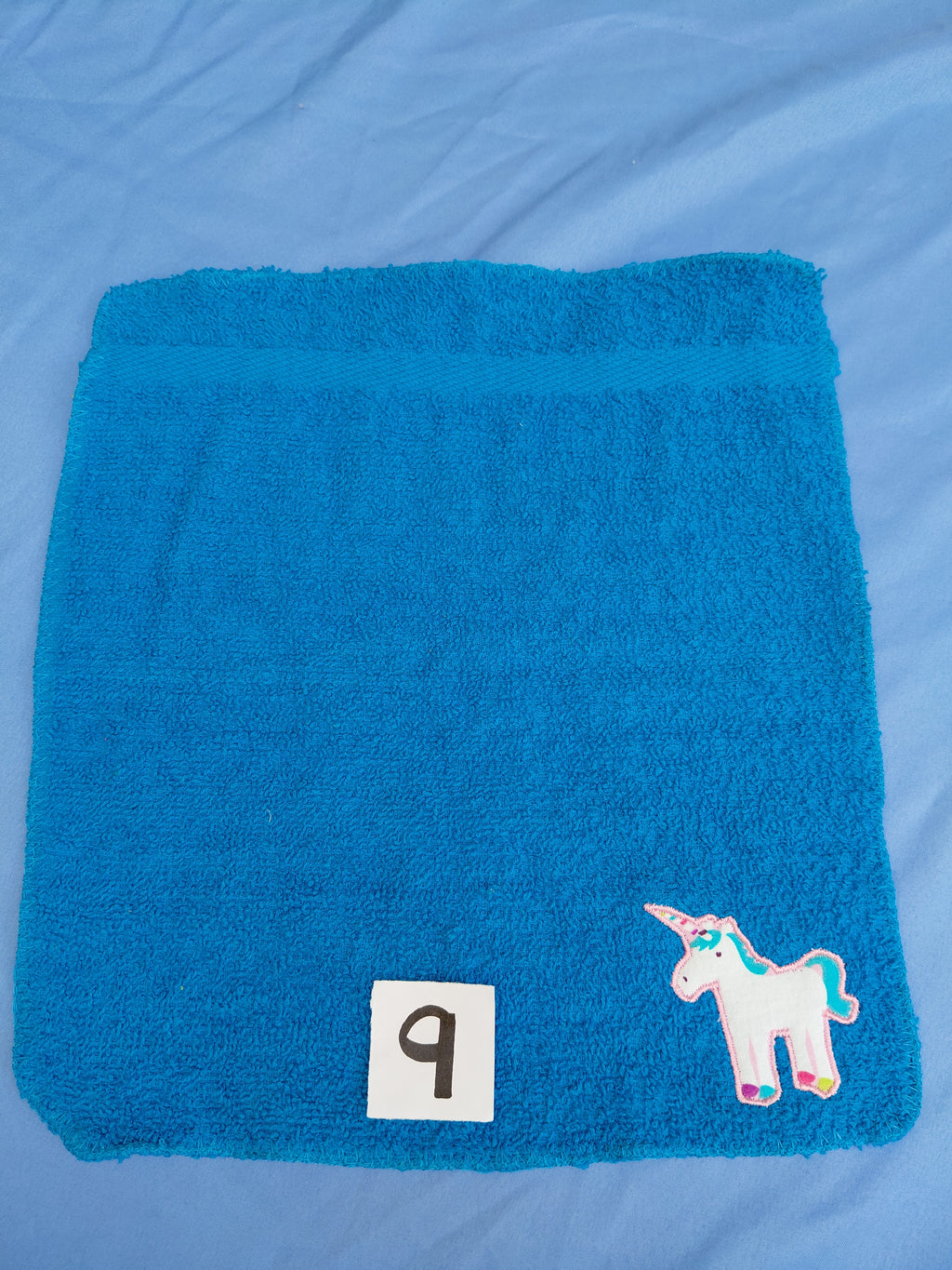 Sage Green Soccer Ball Embellished Washcloth