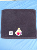 Black Princess Embellished Hand Towel