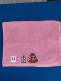 Rose Pink Astronaut & Space Shuttle Embellished Hand Towel