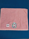 Rose Pink Kitty Embellished Hand Towel