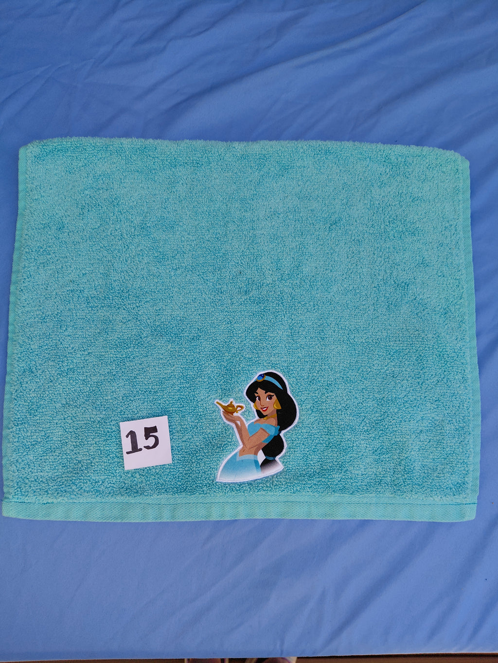 Sage Green Soccer Ball Embellished Washcloth
