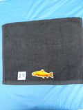 Black Trout Embellished Hand Towel
