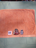 Burnt Orange Astronaut Embellished Hand Towel