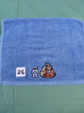 Sky Blue Astronaut & Space Capsule Embellished Hand Towel