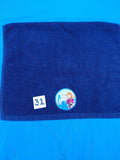 Dark Blue Two Princesses Embellished Hand Towel